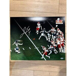 Jake Elliott signed autographed Philadelphia Eagles SBLIX 16x20 photo PSA